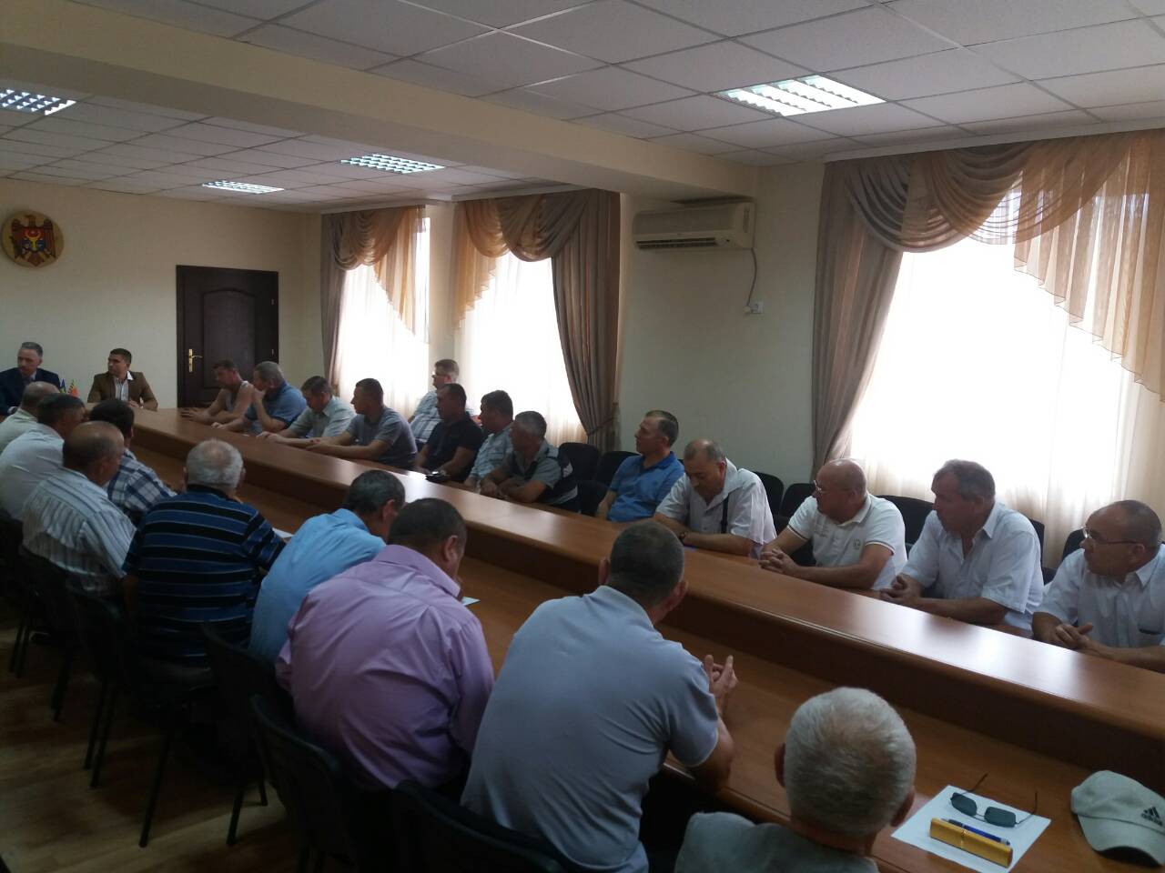 Встреча председателя Союза офицеров РМ (СОРМ) с руководством района и ветеранами силовых структур района Басарабяска