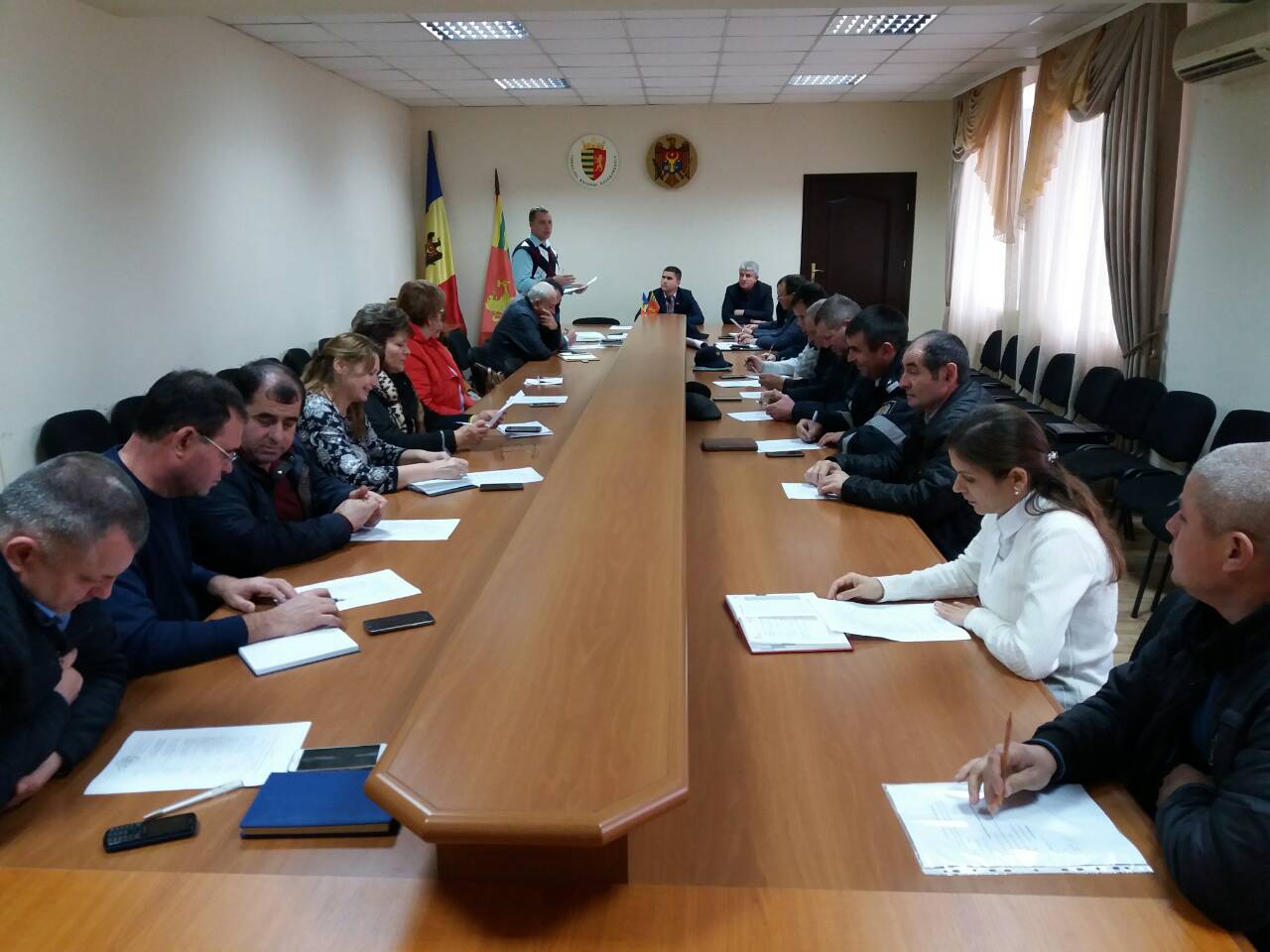 17 ноября 2017г заседание комиссии по чрезвычайным ситуациям района Басарабяска