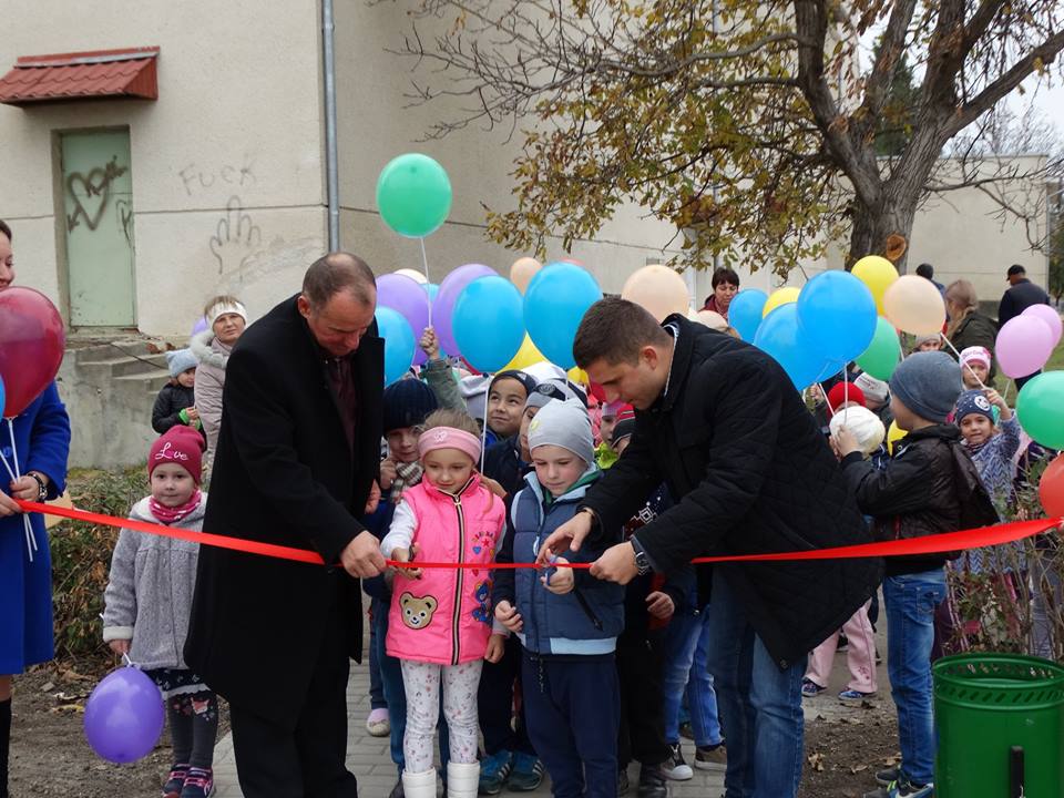 Открытие детской игровой площадки в селе Садаклия. 1.11.2018