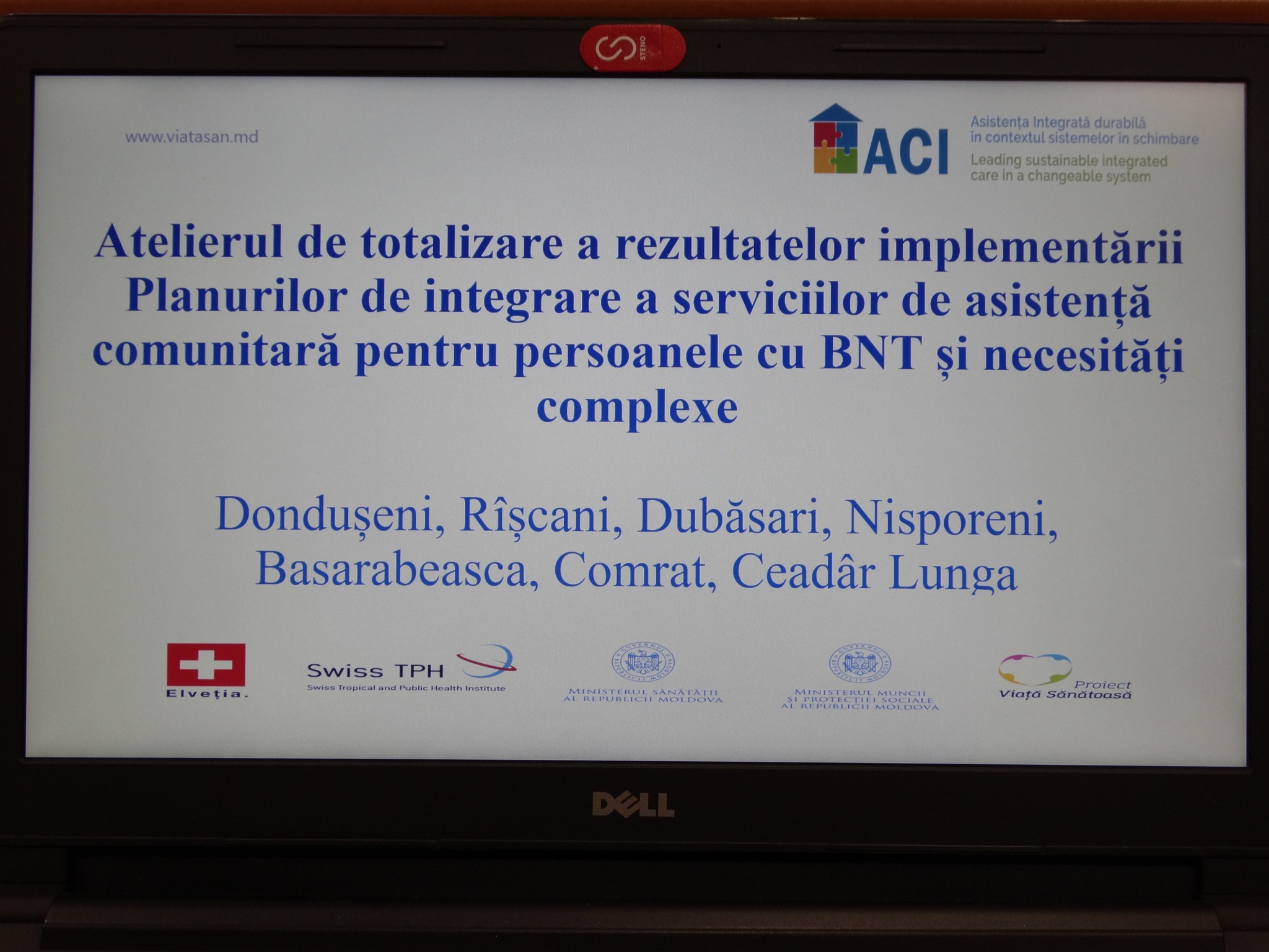 Cеминар по подведению итогов внедрения Модели интегрированной общественной помощи (ACI),  проект „Viață Sănătoasă”